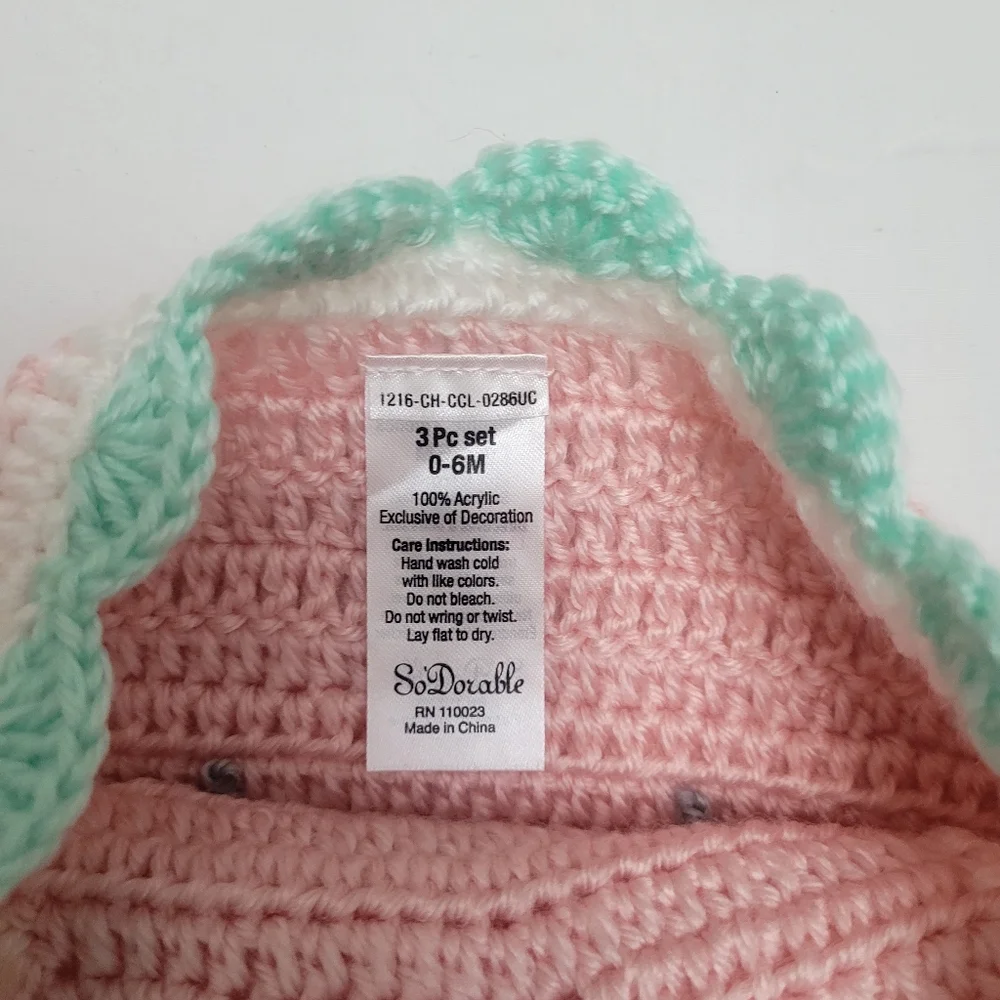 SoDorable Diaper Cover And Hat,0-6 M